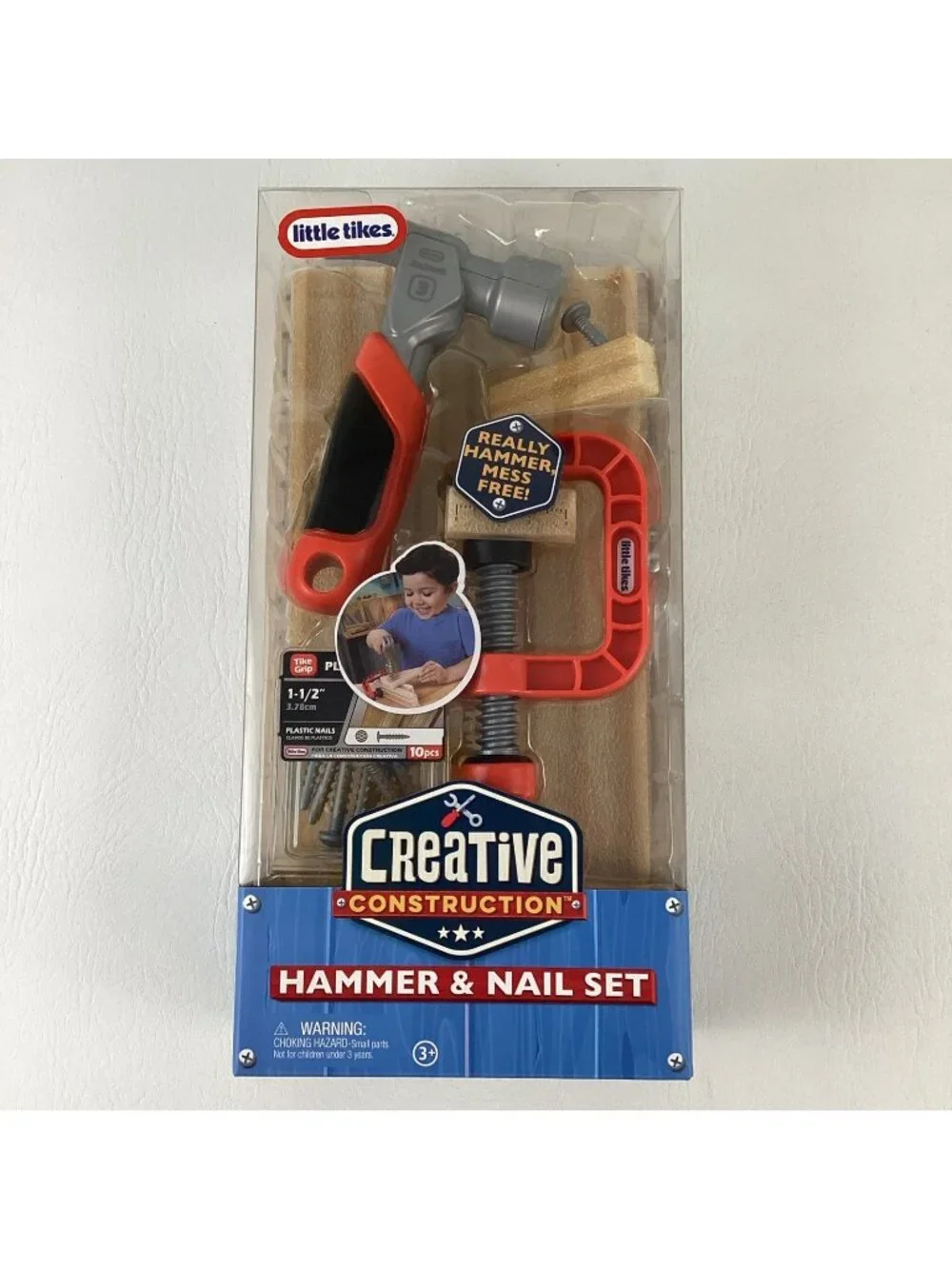 Little Tikes Creative Construction Hammer & Nail Pretend Play Set Tools Sealed